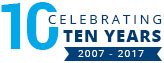 Celebrating ten years. 2007 - 2017.